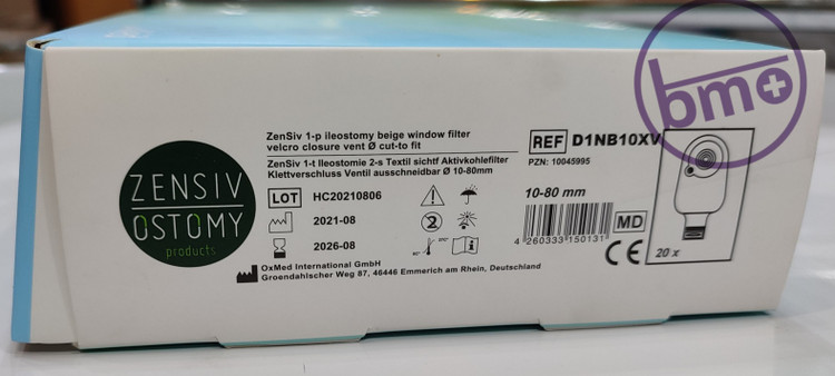 کیسه یک تکه ایلئوستومی و کلستومی ته باز مات D1NB10XV اکسیمد ZENSIV