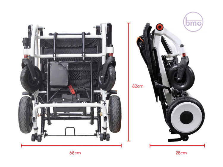 ویلچر برقی تاشو سبک آلومینیومی