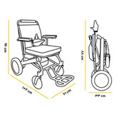 ویلچر برقی سبک مسافرتی