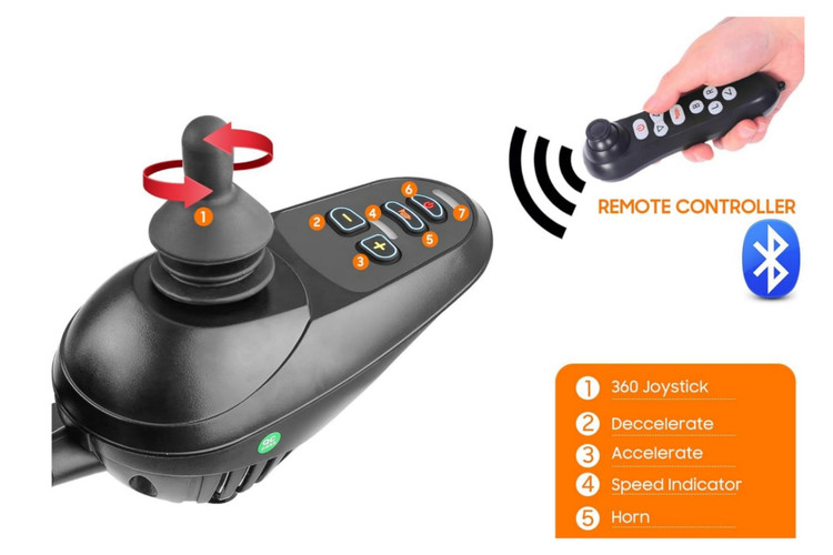 ویلچر برقی ریموت کنترل از راه دور