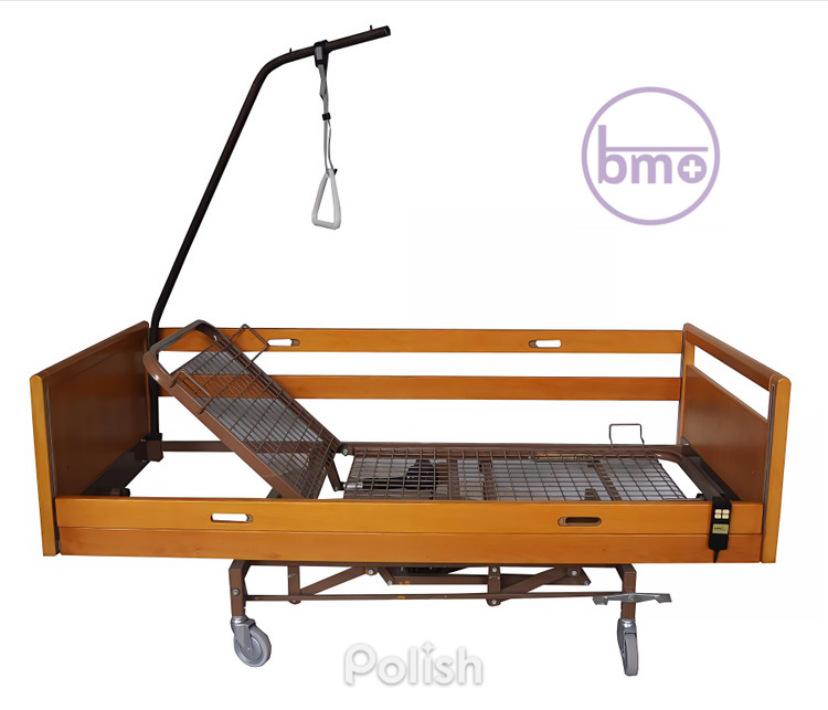 تخت برقی بستری بیمار چوبی وارداتی