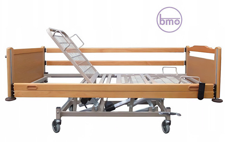 تخت بستری بیمار خانگی چوبی