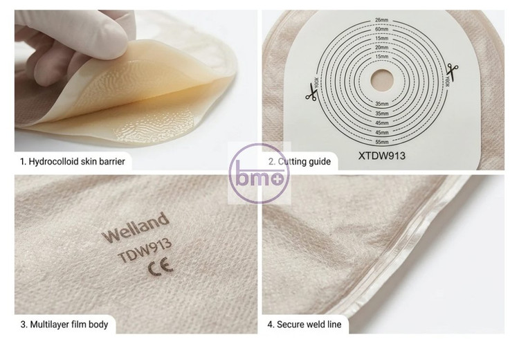 کیسه کلستومی یکتکه تهباز مات Welland مدل XTDW913