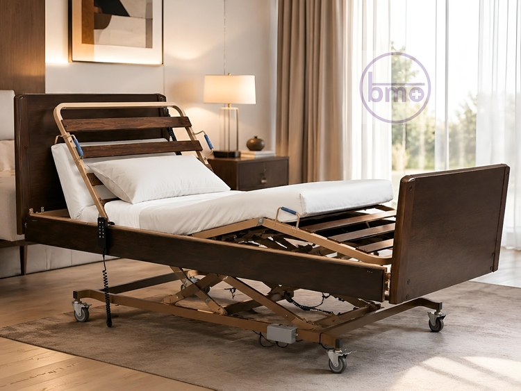 تخت بستری بیمار برقی چوبی belluno آلمان