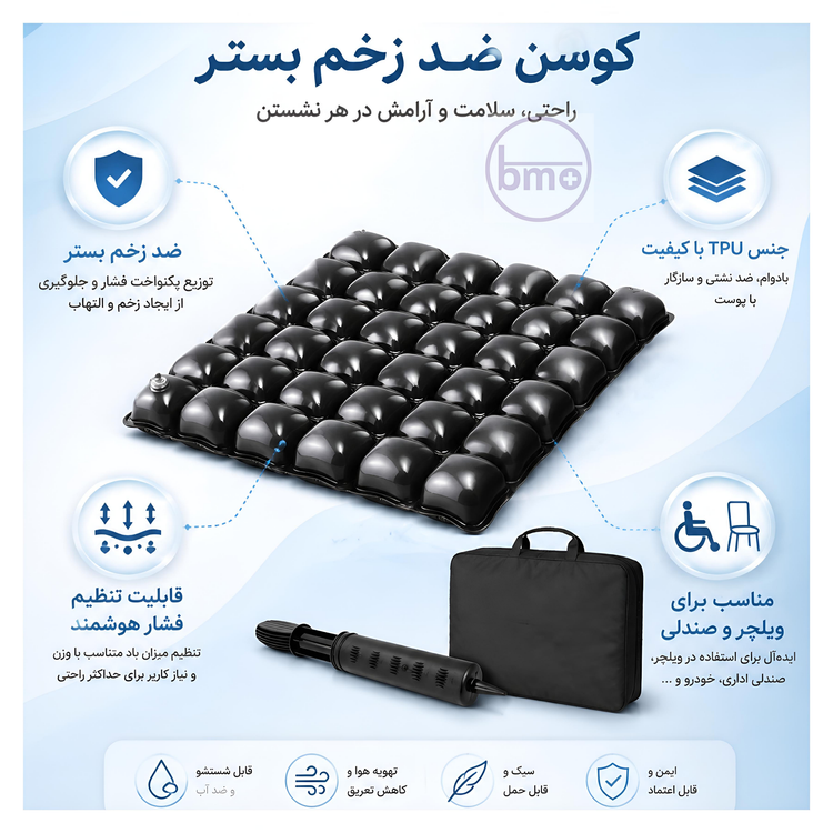 بالشتک ضد زخم بستر نشیمنگاه بیوکیر مدل | CU-11