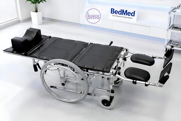 ویلچر برانکاردی تمام استیل A&I مدل RW2212