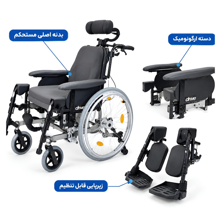 ویلچر همه کاره Drive DeVilbiss مدل Multitec